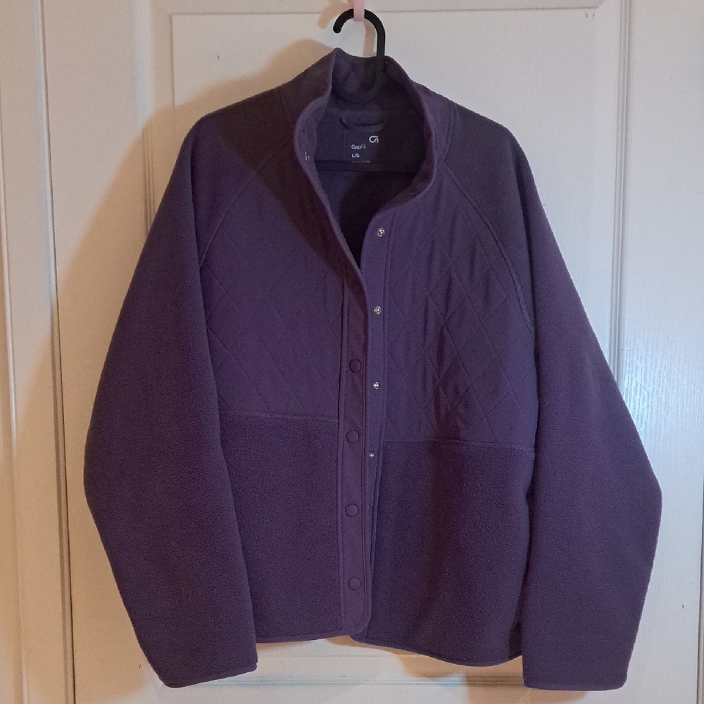 GAP Women's Purple Teddy Jacket